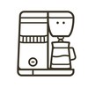 Simple set of Coffee related vector line icons. Collection coffee icons in thin line style. Cafe vector icons. Vector illustration
